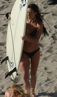 bungen, Gewicht zu verlieren: Demi Moore und surfen