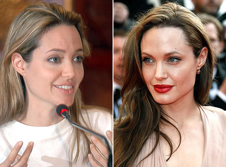 Stars ungeschminkt: Angelina Jolie ungeschminkt
