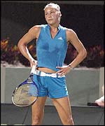 bungen, Gewicht zu verlieren: Anna Kounikova tennis